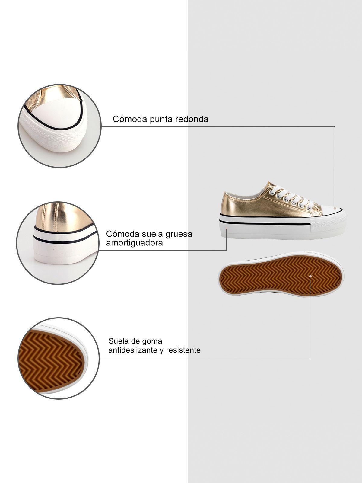 Zapatilla Aroa Dorado Weide-4