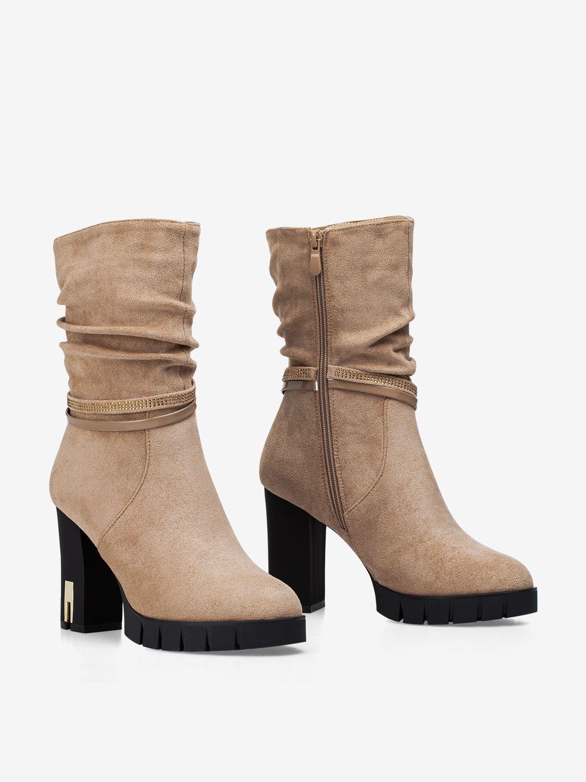 Botin Mujer Olga Caqui Weide-4