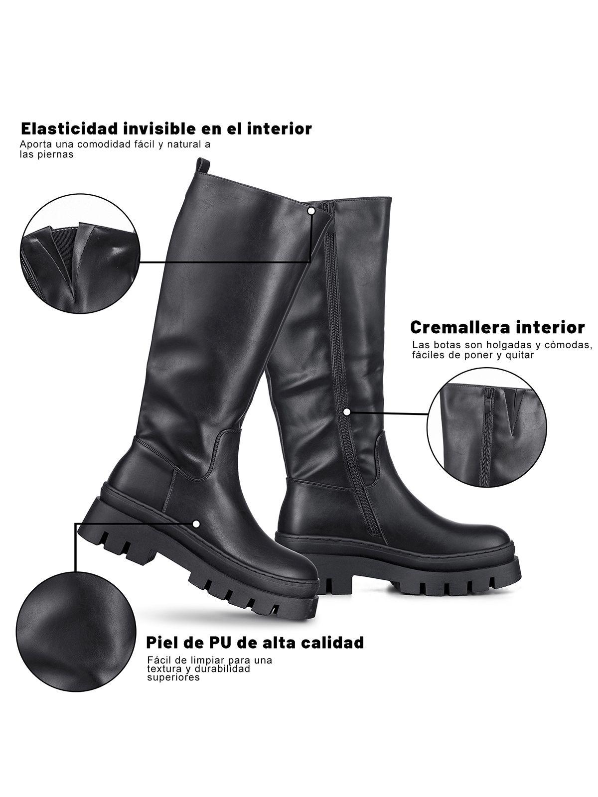 Botas Largas Casual Plataforma Vintage Mujer Weide HX510-5