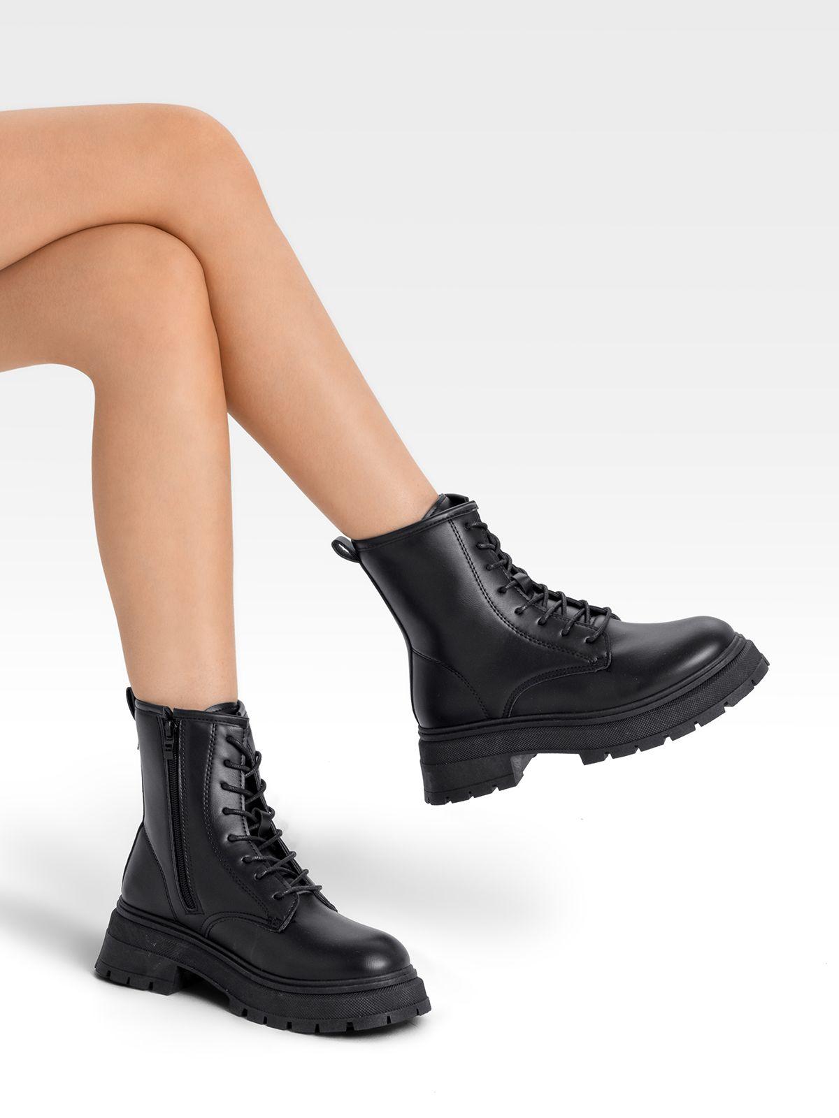 Botin Casual Mujer Negro Plataforma Weide SL30-1