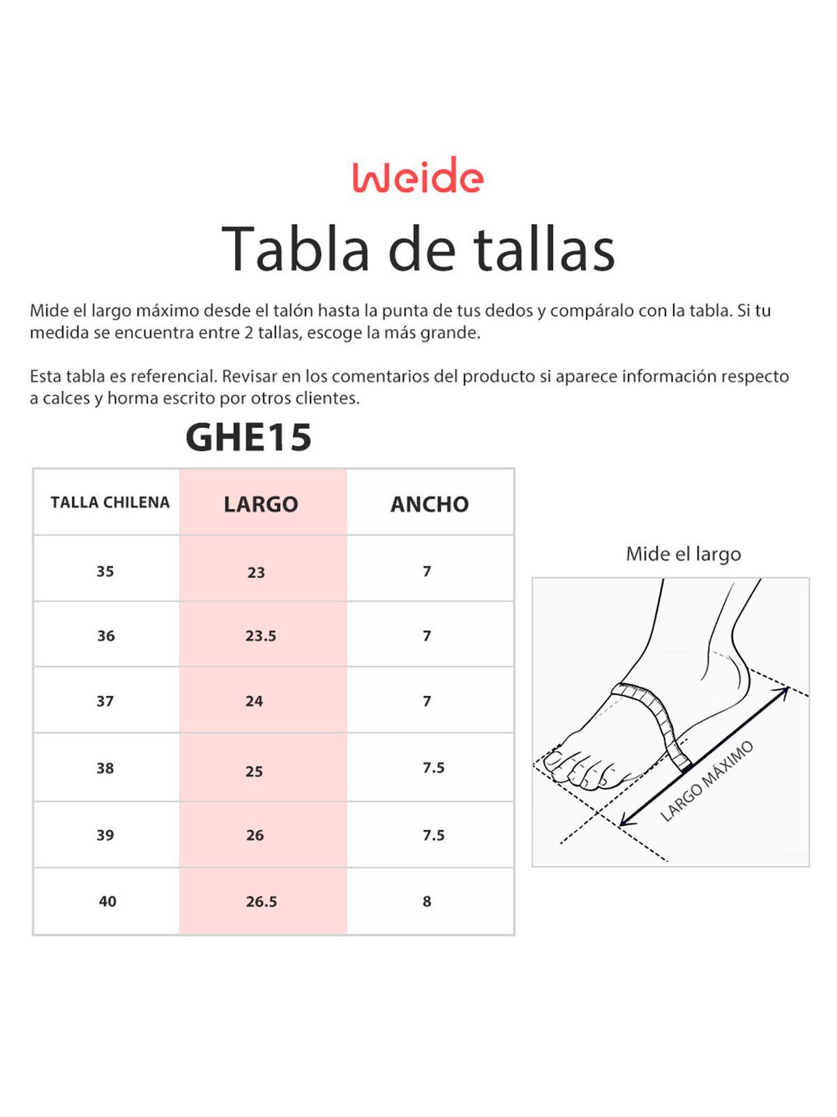 Zapatos Taco Negro casual GHE15 Weide-3