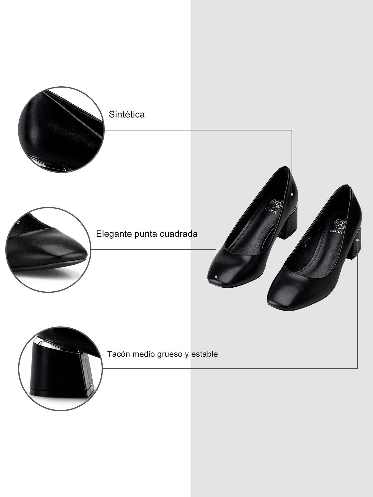 Zapatos Taco Negro casual GHE15 Weide-5