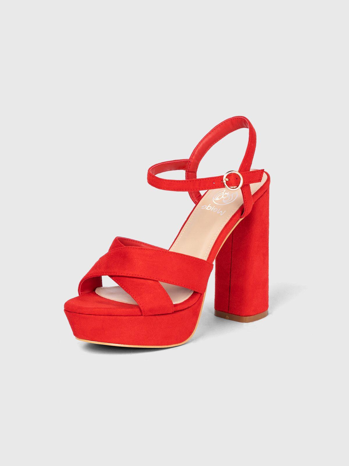 Sandalia Fiesta Mujer Emiliana Rojo Weide-0