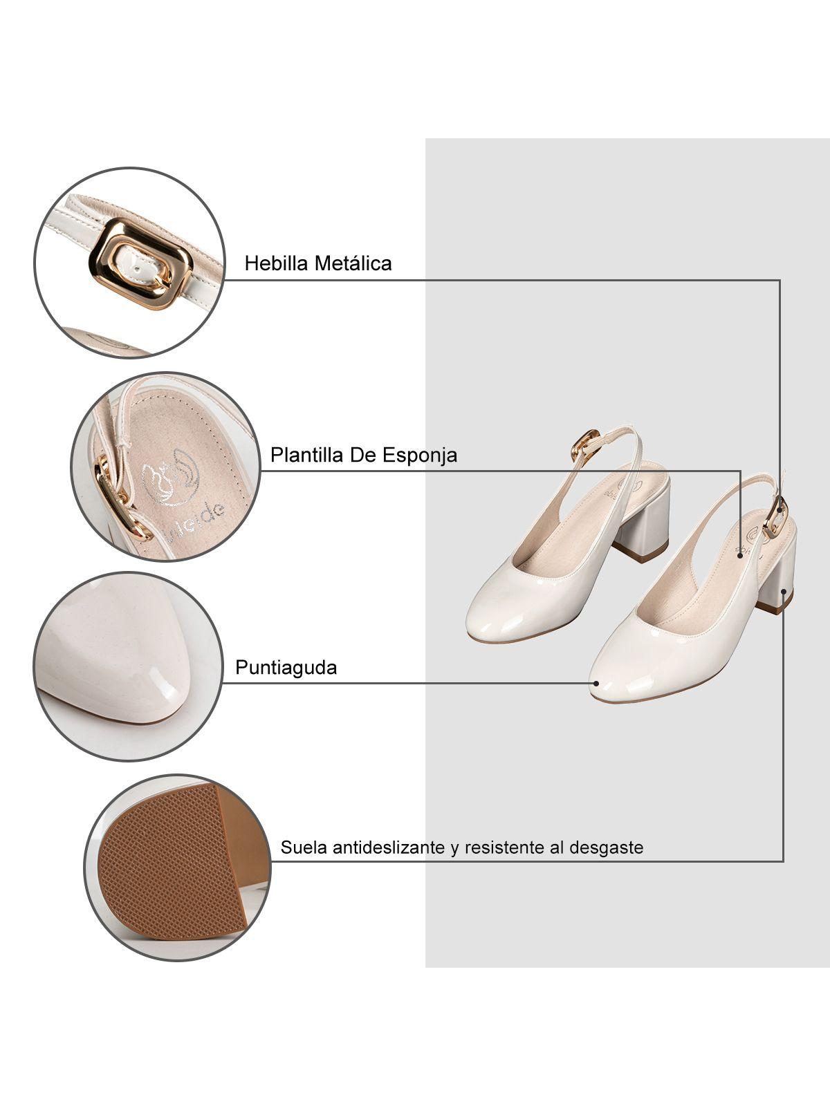 Zapato Casual Tacones Charol Verano Mujer Weide YL82-7