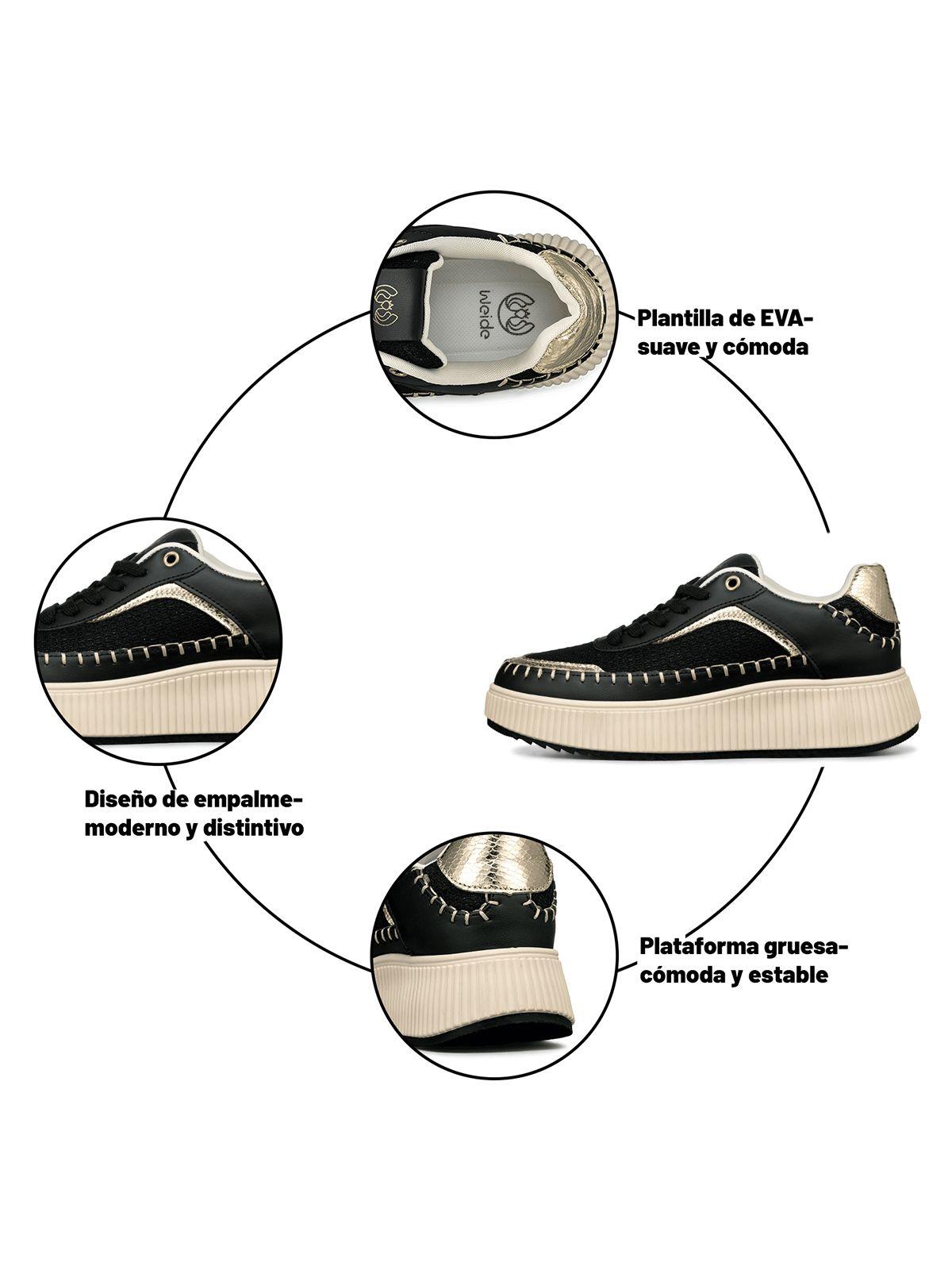 Zapatillas Urbanas Casual Cordones Mujer Weide HX520-6