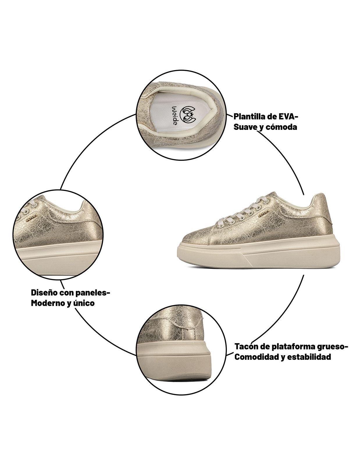 Zapatilla Urbana Plataforma Confort Mujer Weide LT211-7