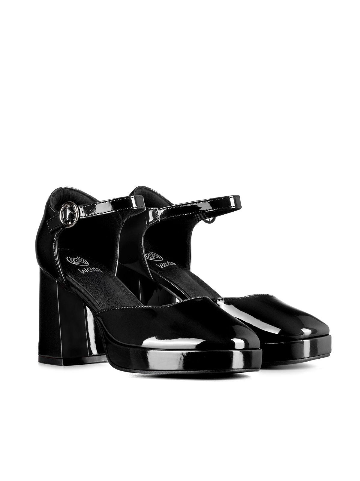 Zapato Mary Jane Tacones Elegante Charol Mujer Weide YL85-2