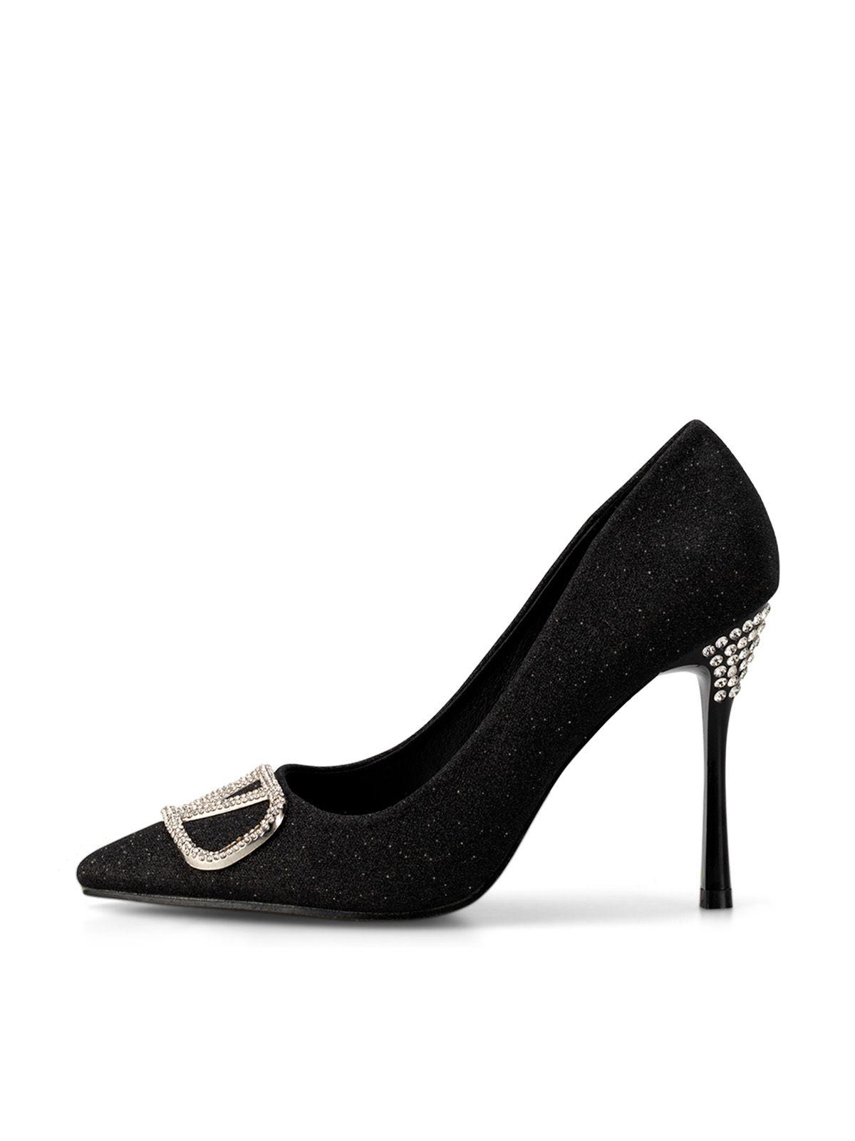 Zapatos Taco Alto Negro Fiesta GHE12 Weide-1