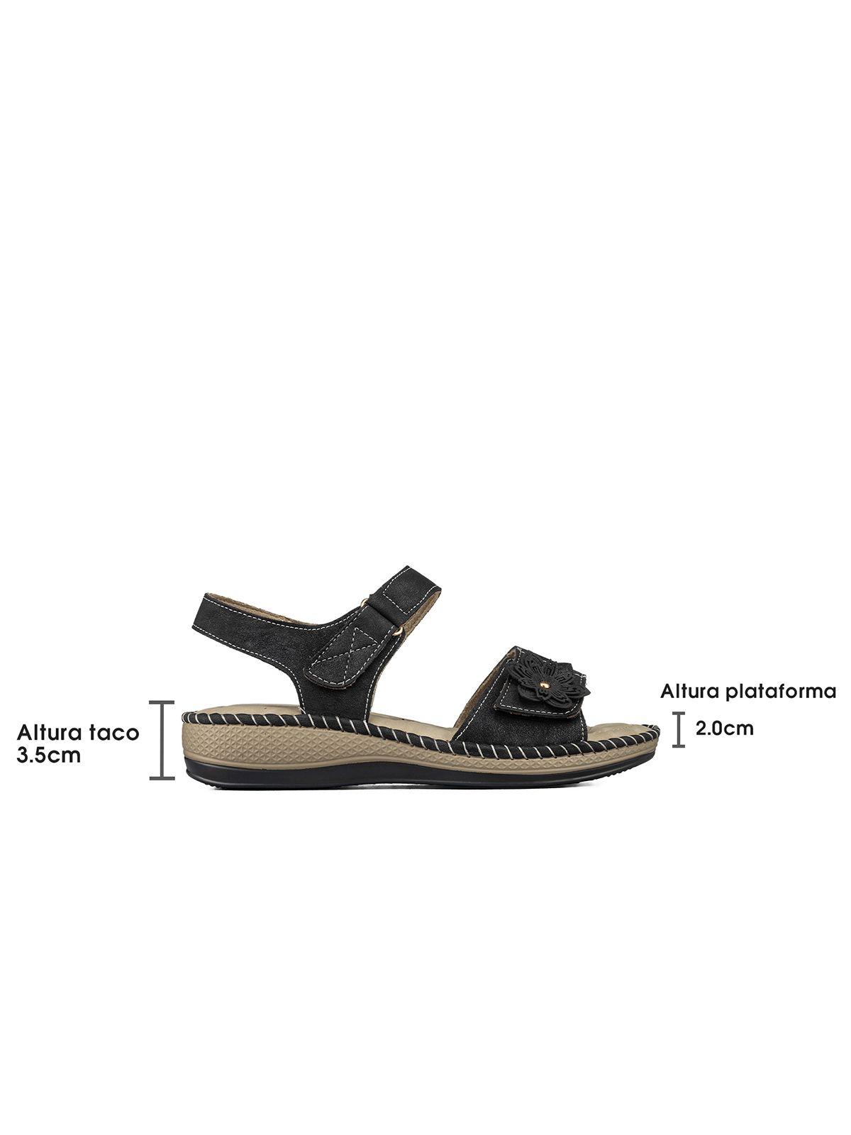 Sandalia Tacon Cuña Casual Soft Mujer Weide JS78-3