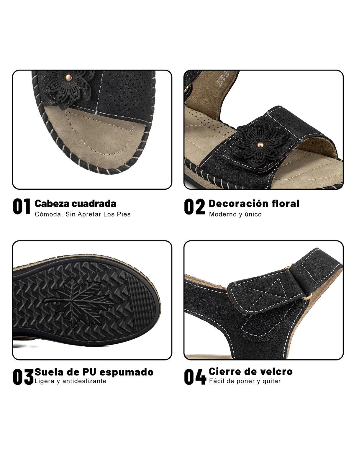 Sandalia Tacon Cuña Casual Soft Mujer Weide JS78-5