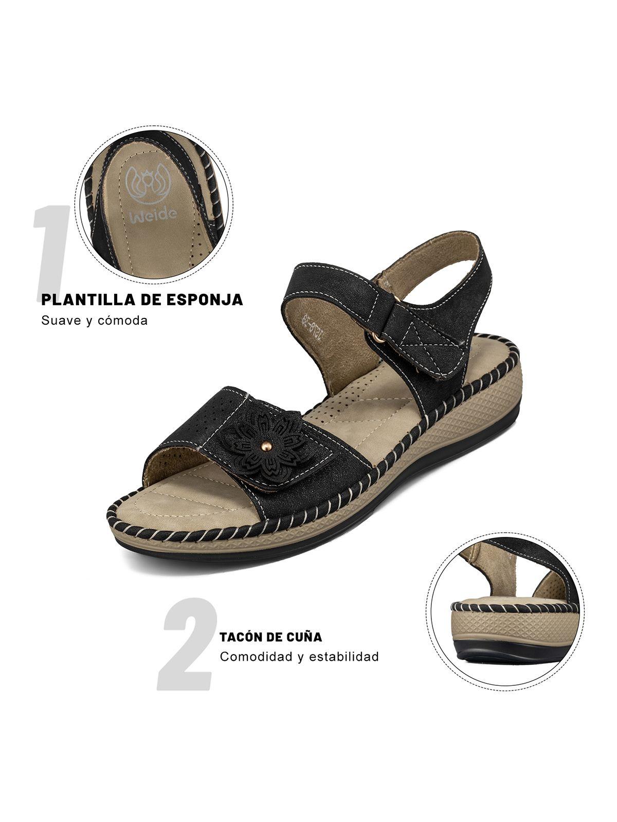 Sandalia Tacon Cuña Casual Soft Mujer Weide JS78-7