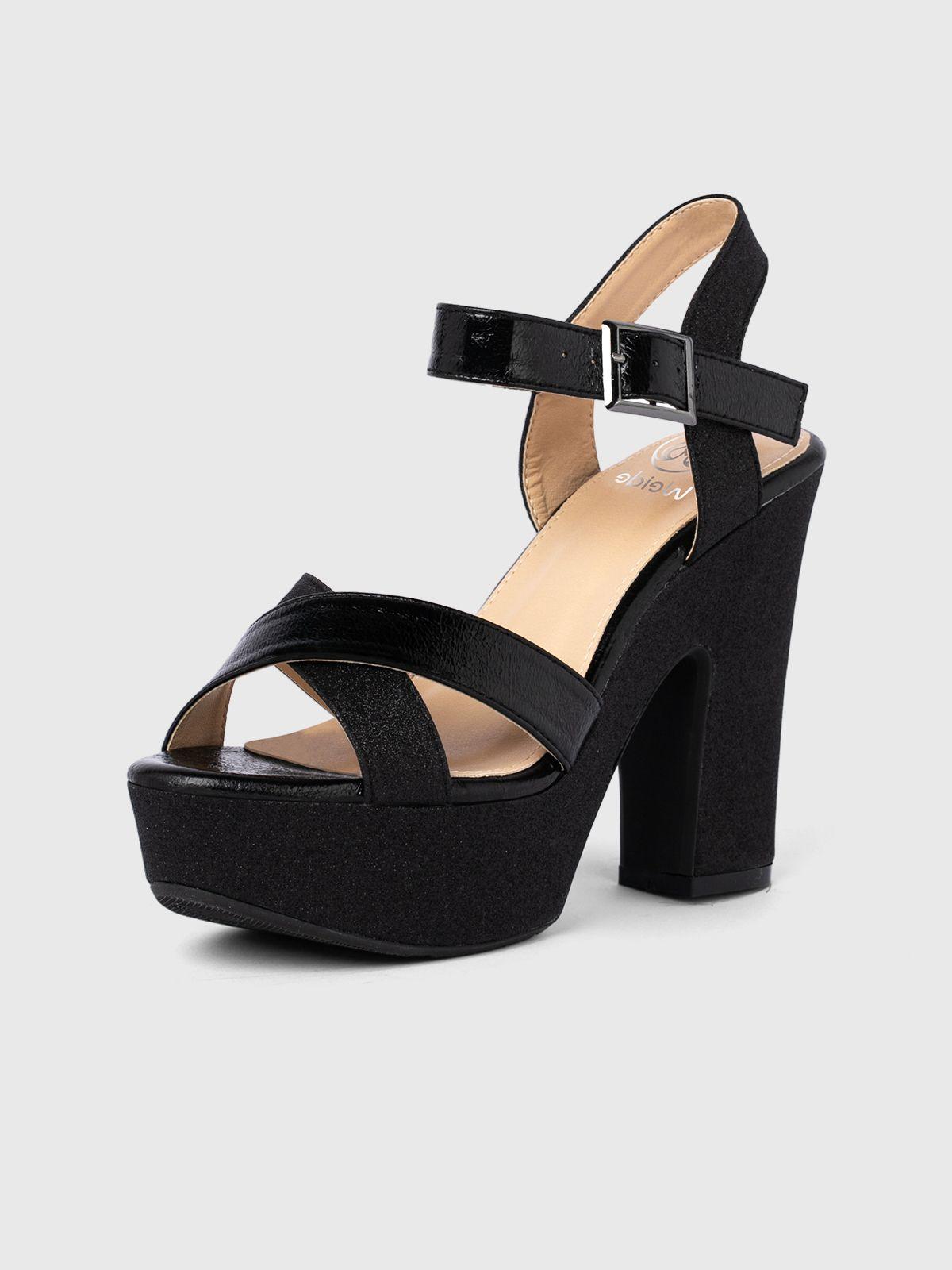 Sandalia Taco Negro Fiesta YOU176 Weide-0