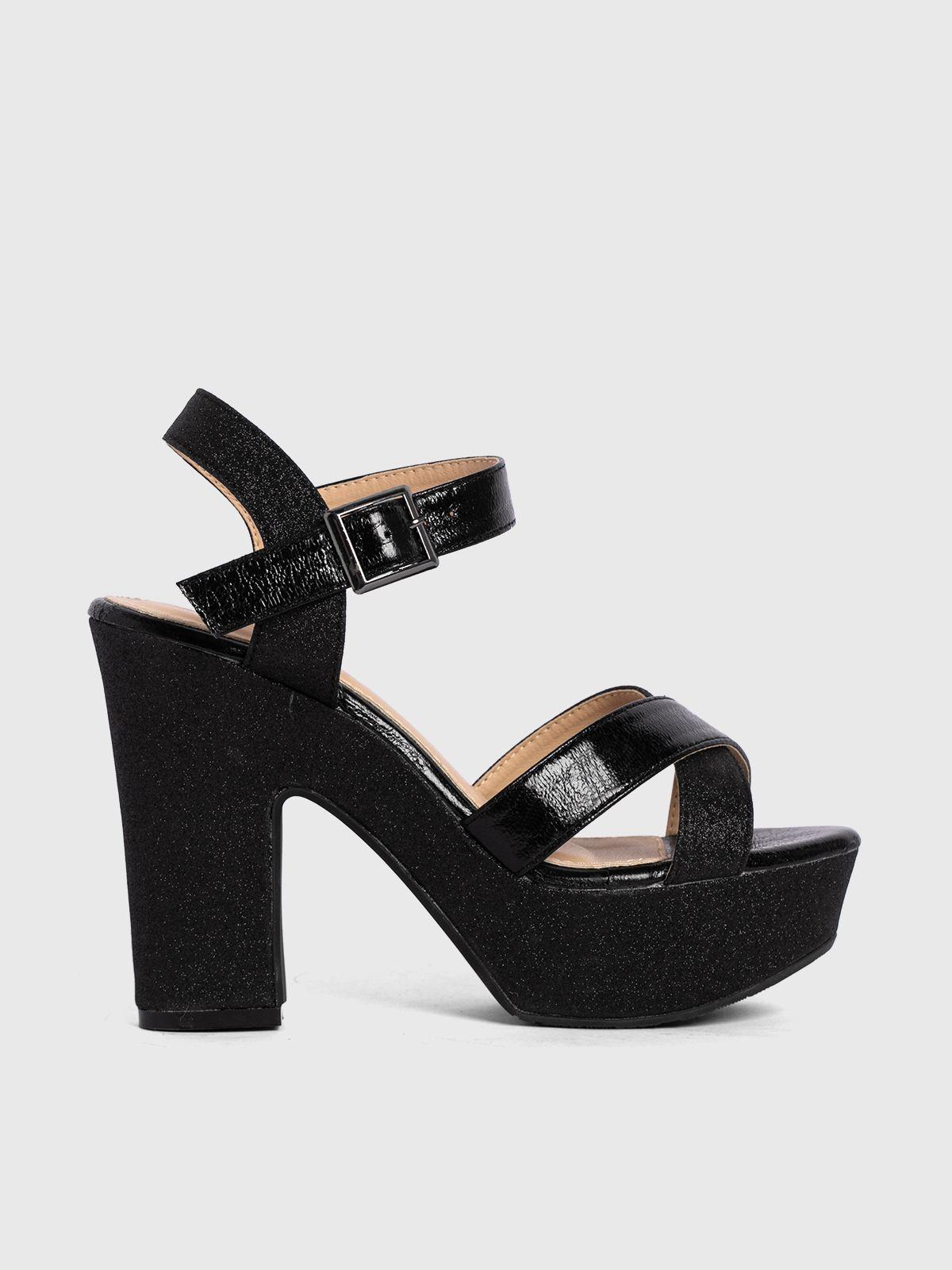 Sandalia Taco Negro Fiesta YOU176 Weide-2