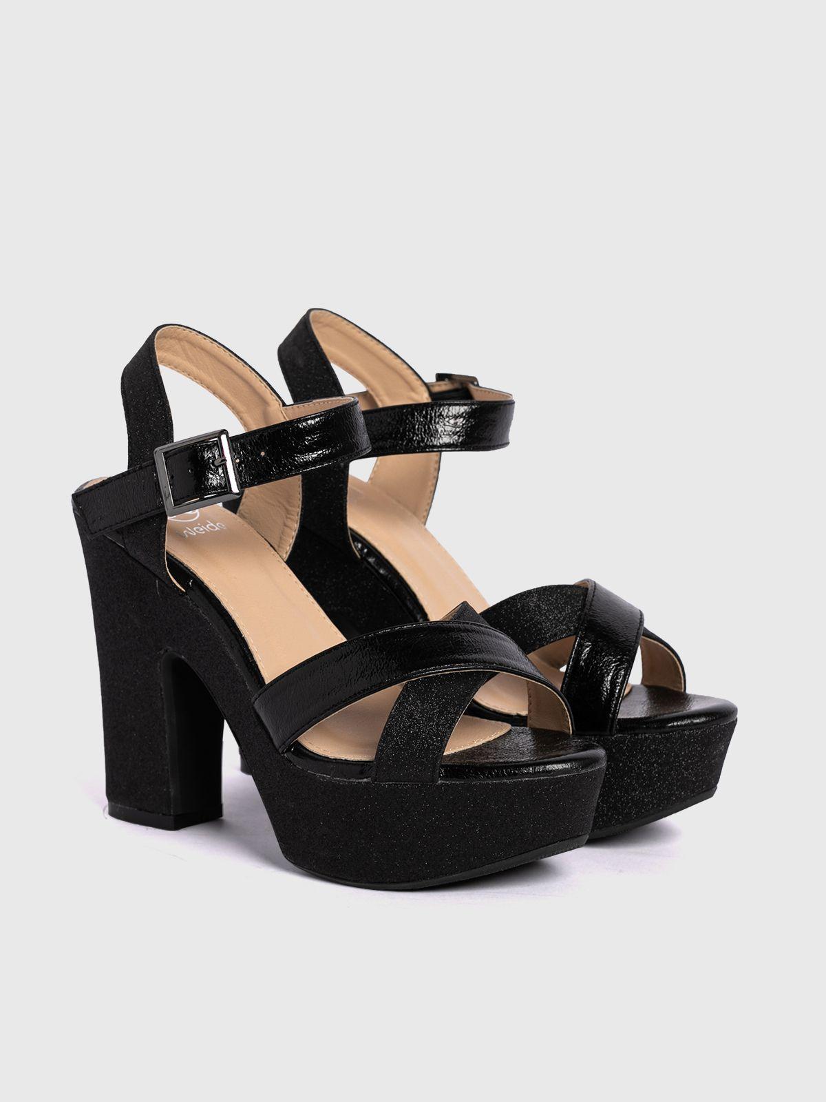 Sandalia Taco Negro Fiesta YOU176 Weide-4