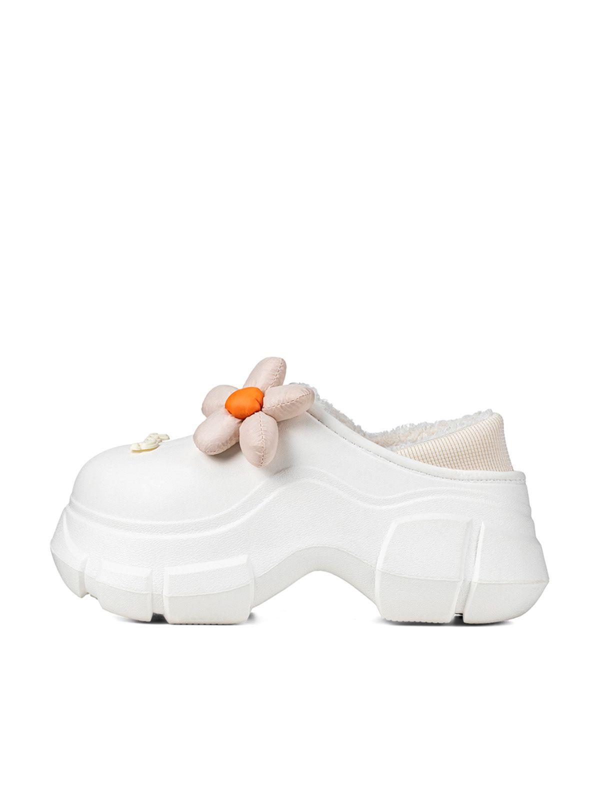 Zueco Blanco Casual Mujer Weide GH120-2