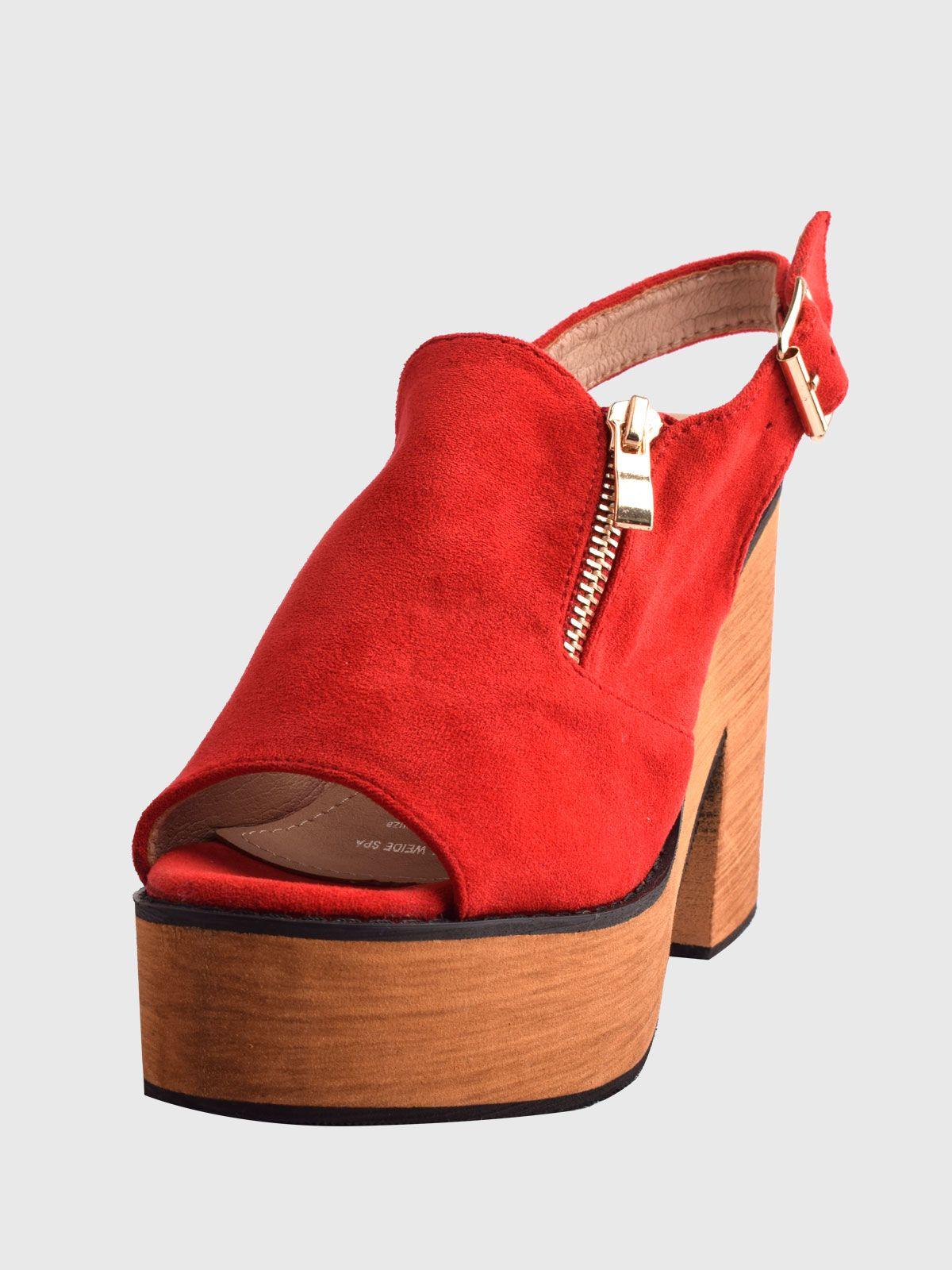 Sandalia Trinidadis Rojo Weide-0