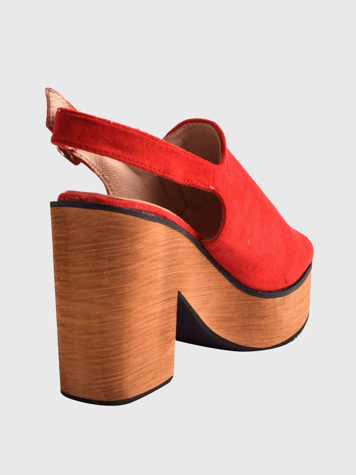 Sandalia Trinidadis Rojo Weide-2