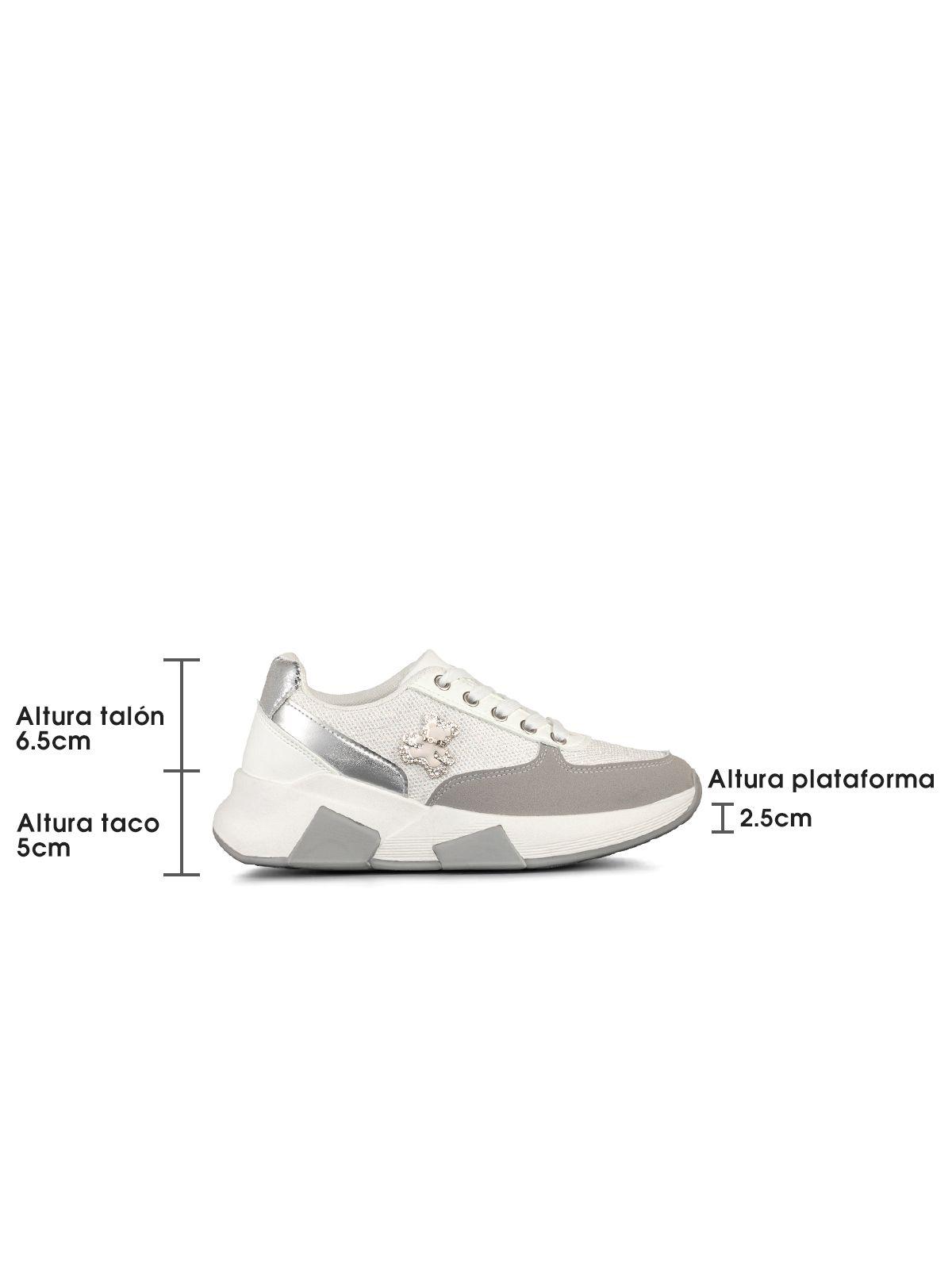 Zapatilla Casual Transpirable De Malla Cuña Mujer Weide SL13-4
