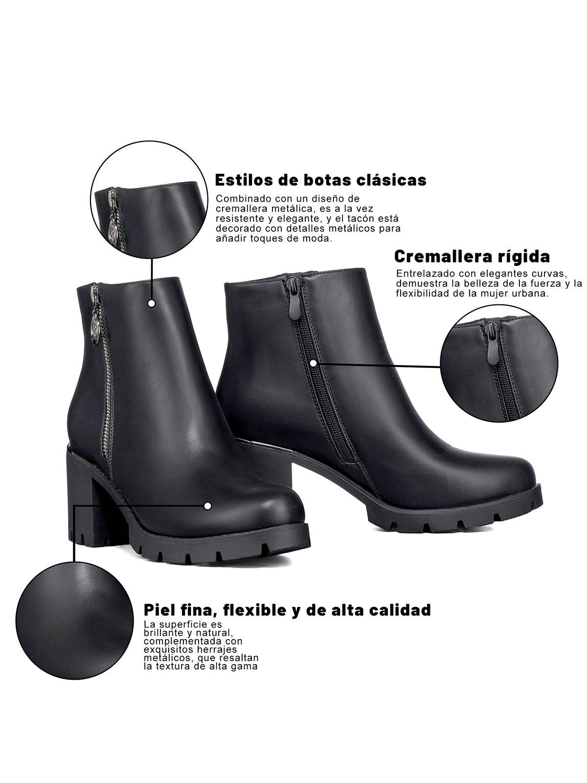 Botin Casual Mujer Tacon Alto Clasico Weide HX507-5