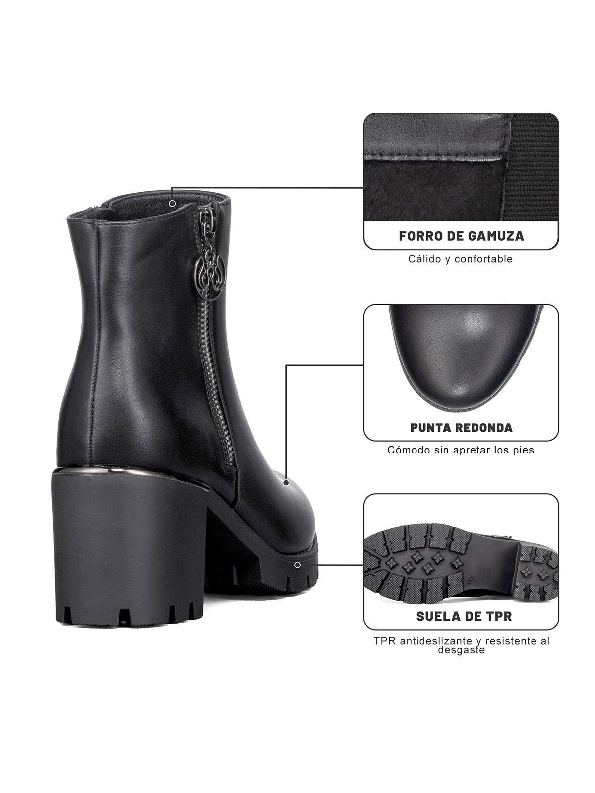 Botin Casual Mujer Tacon Alto Clasico Weide HX507-6
