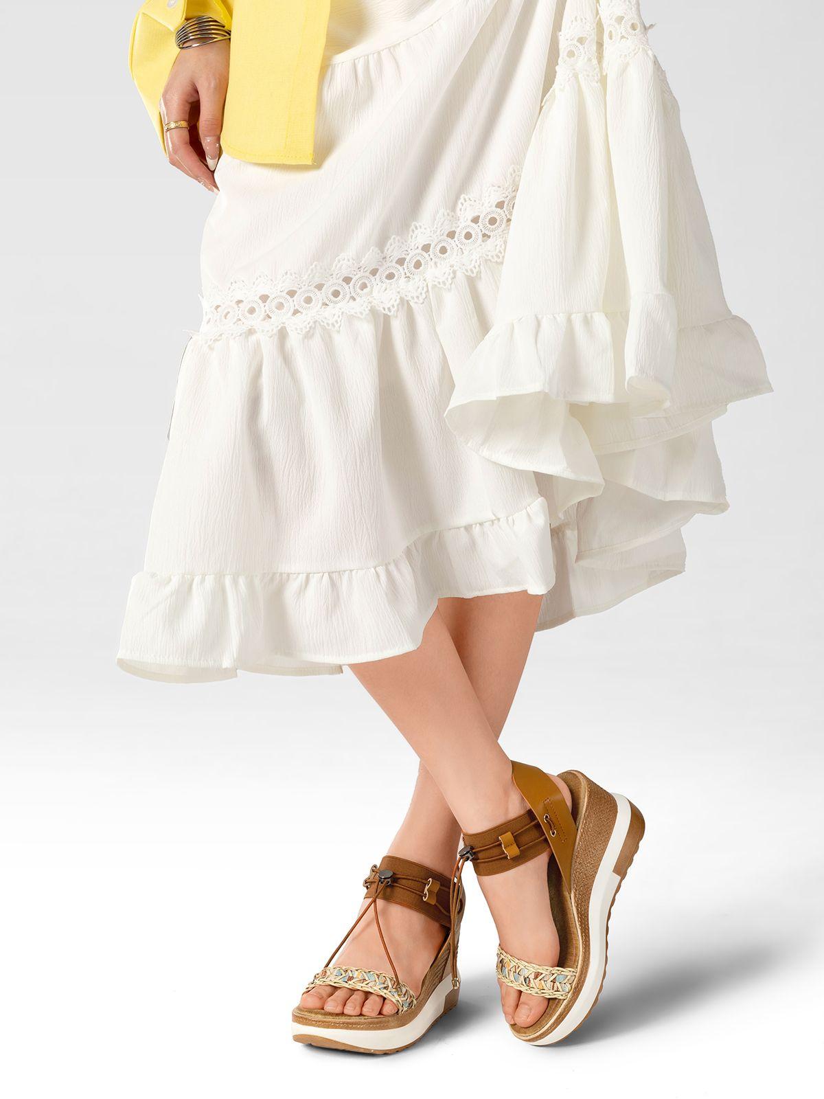 Sandalias Casuales Taco Cuña Mujer Weide JS02-1