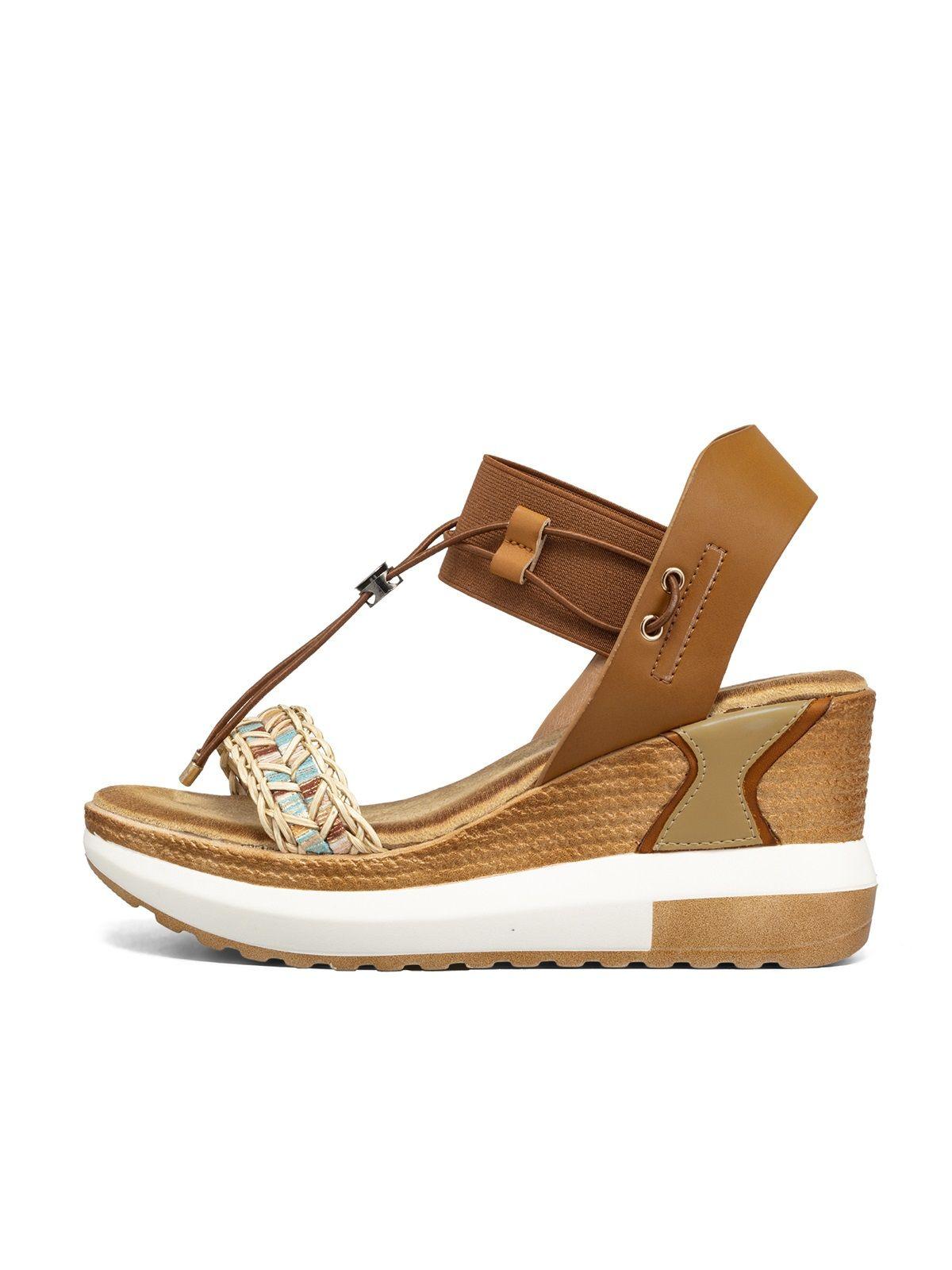 Sandalias Casuales Taco Cuña Mujer Weide JS02-4