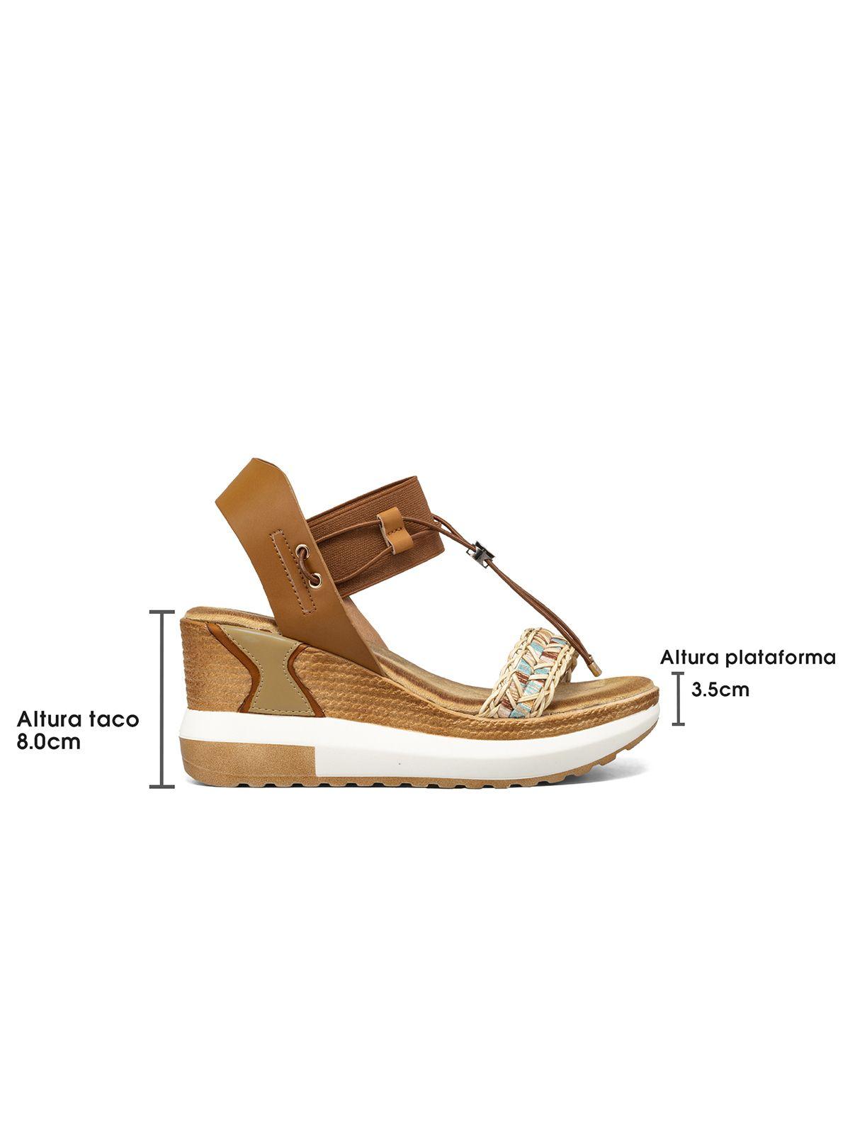 Sandalias Casuales Taco Cuña Mujer Weide JS02-7