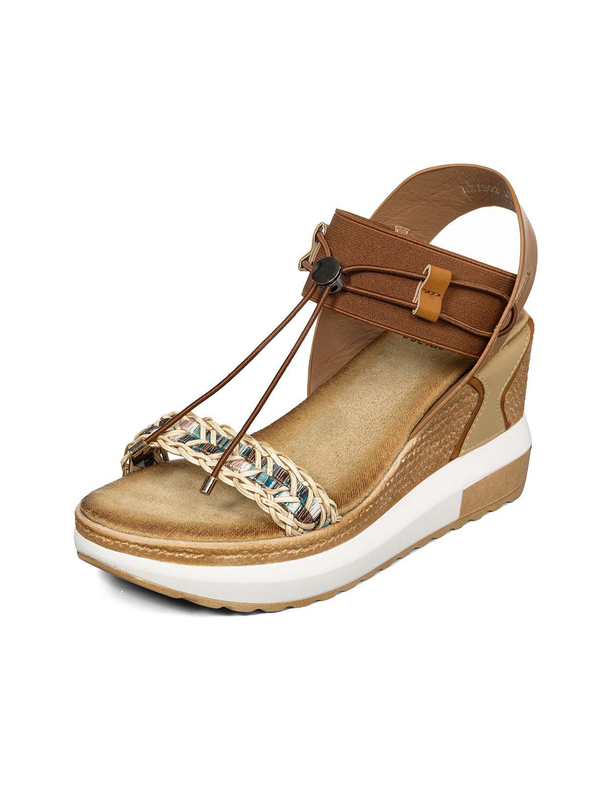 Sandalias Casuales Taco Cuña Mujer Weide JS02-1