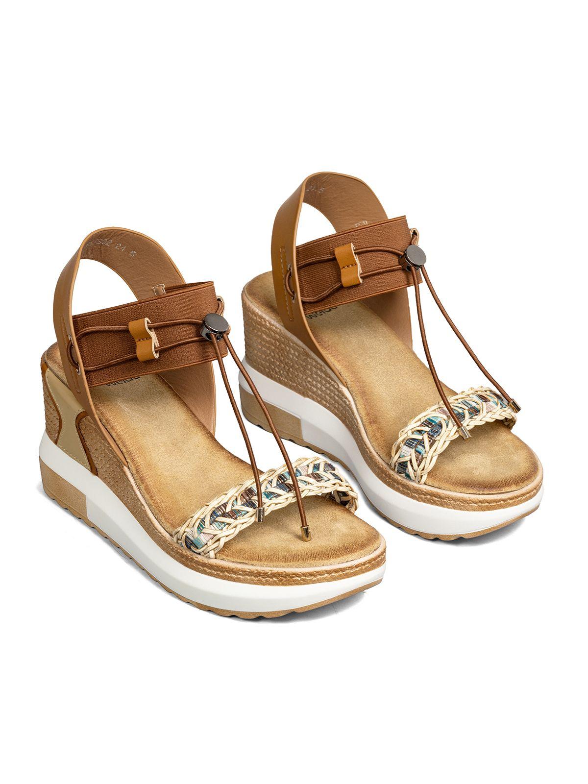 Sandalias Casuales Taco Cuña Mujer Weide JS02-2