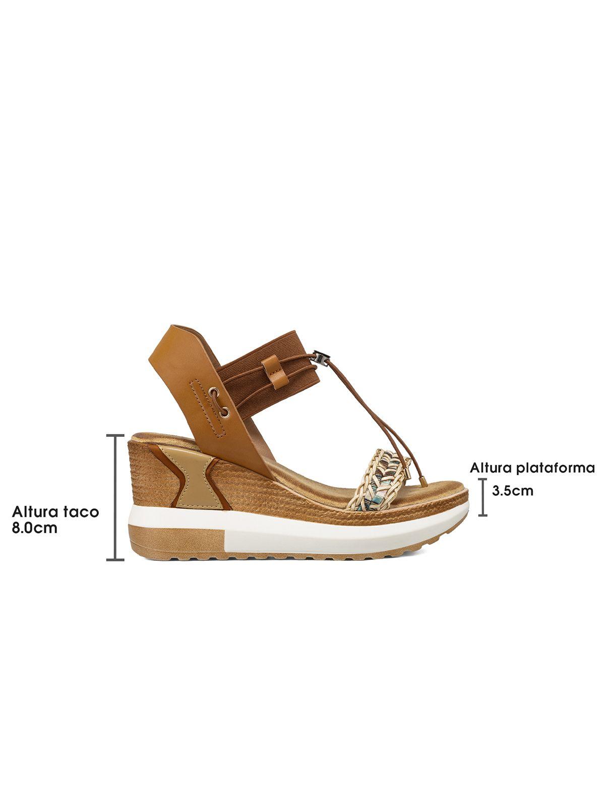 Sandalias Casuales Taco Cuña Mujer Weide JS02-4