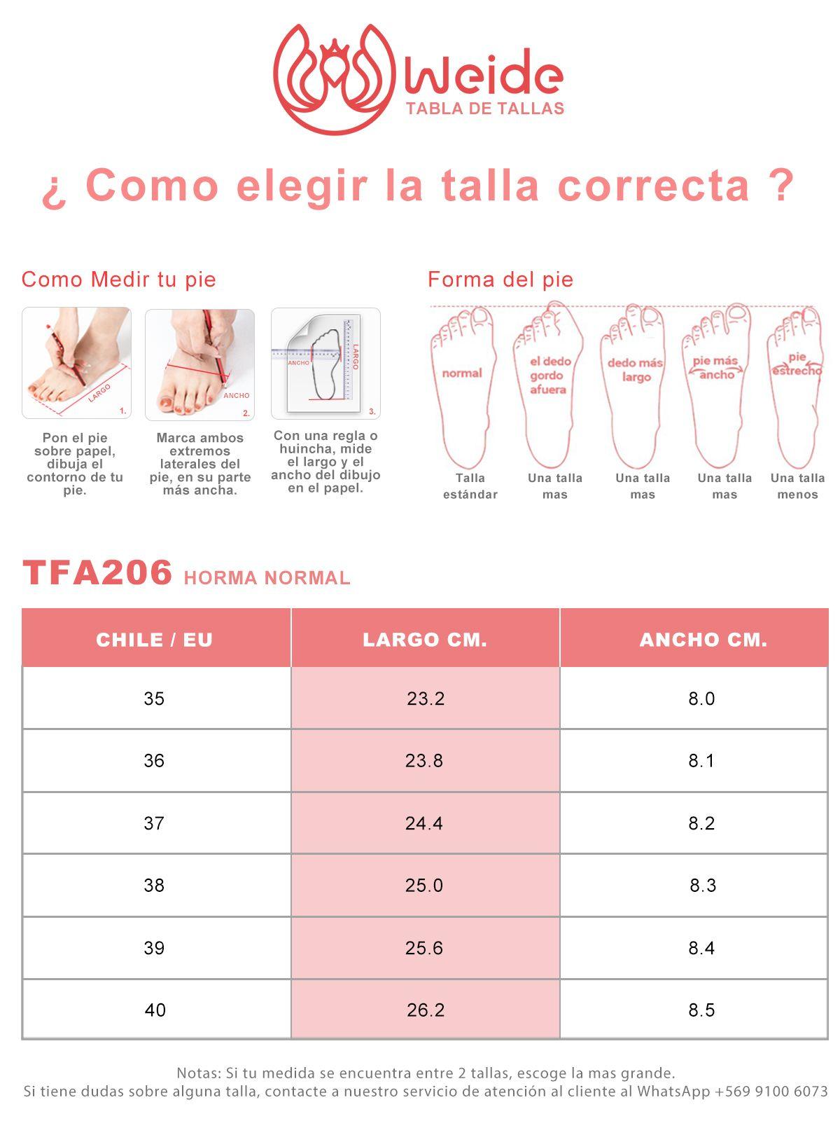 Zapatilla Deportiva casual Slip On Mujer Weide TFA206-3