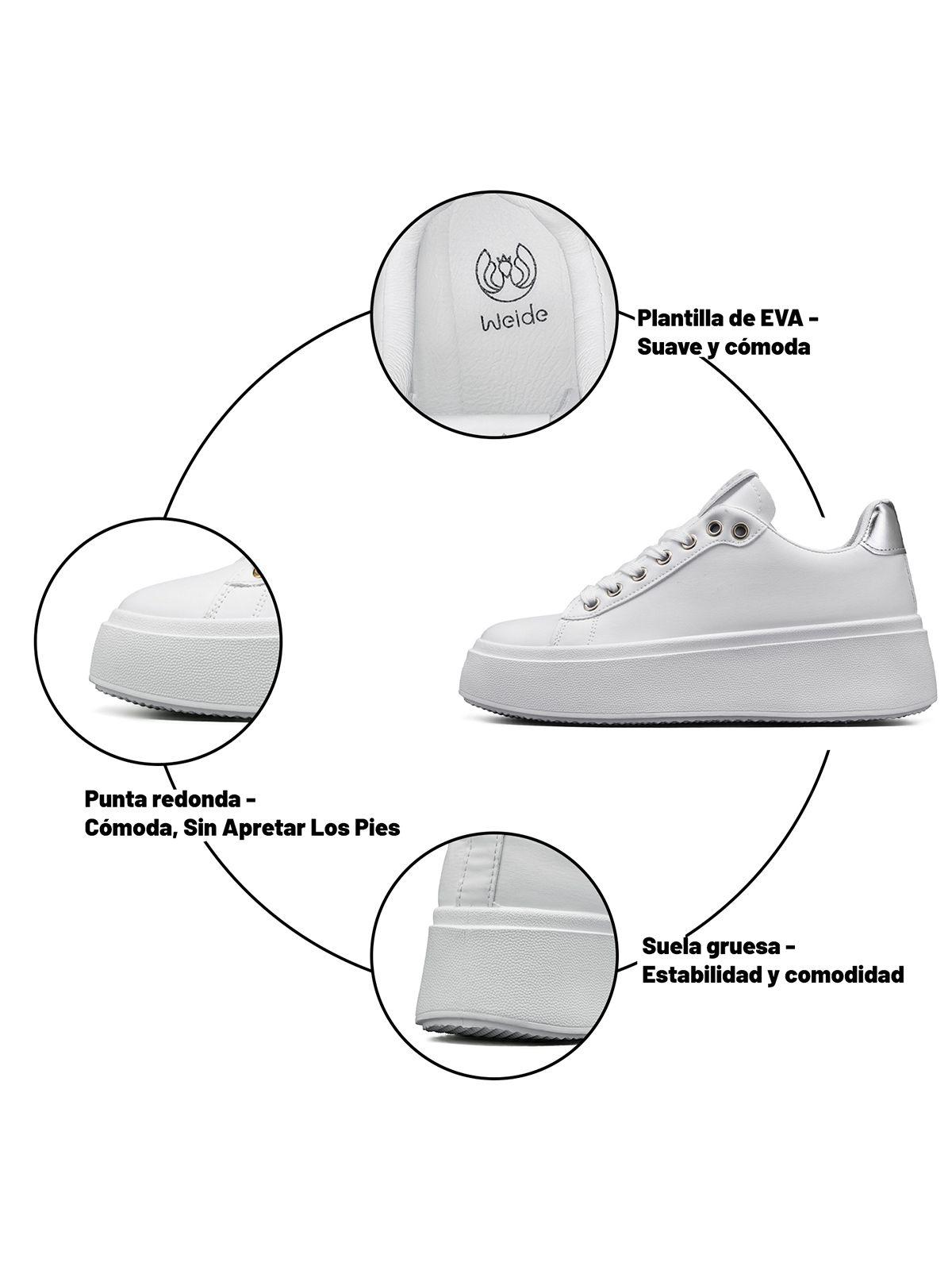 Zapatilla Casual Urbana Plataforma Mujer Weide LT130B-9