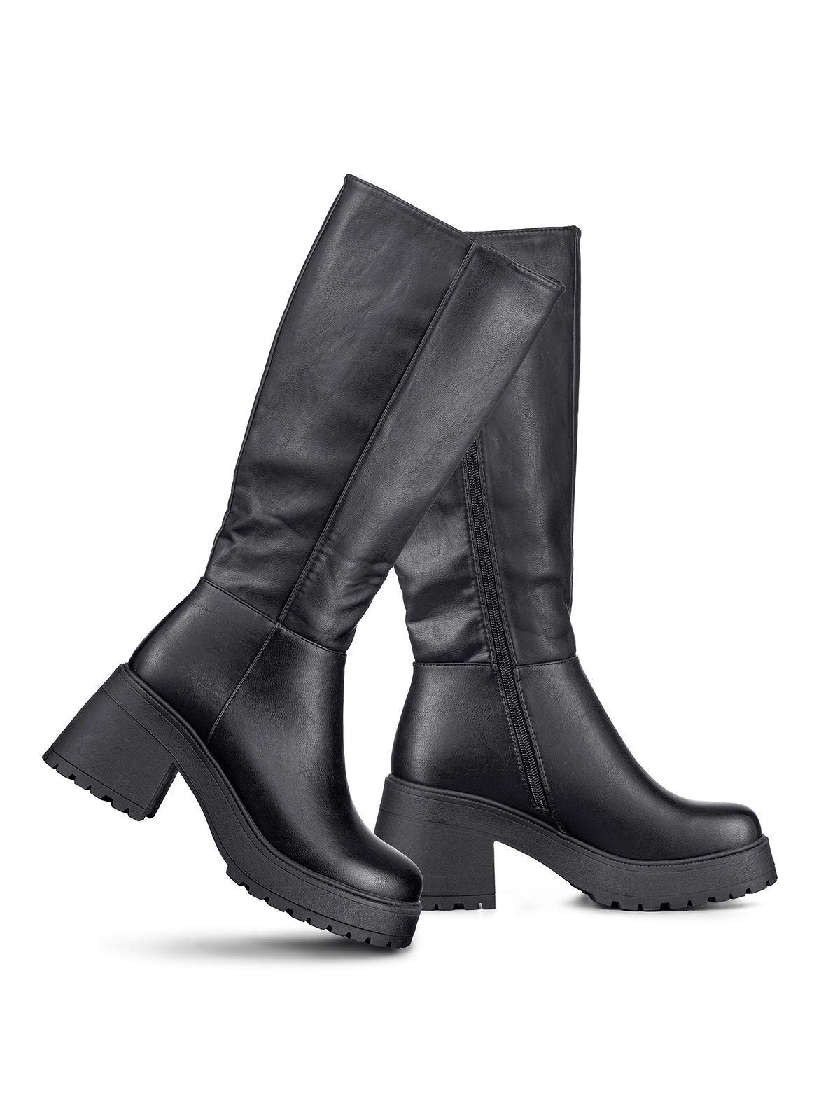 Bota Larga Mujer Tacon Grueso Vintage Elegante Weide CZY602-4