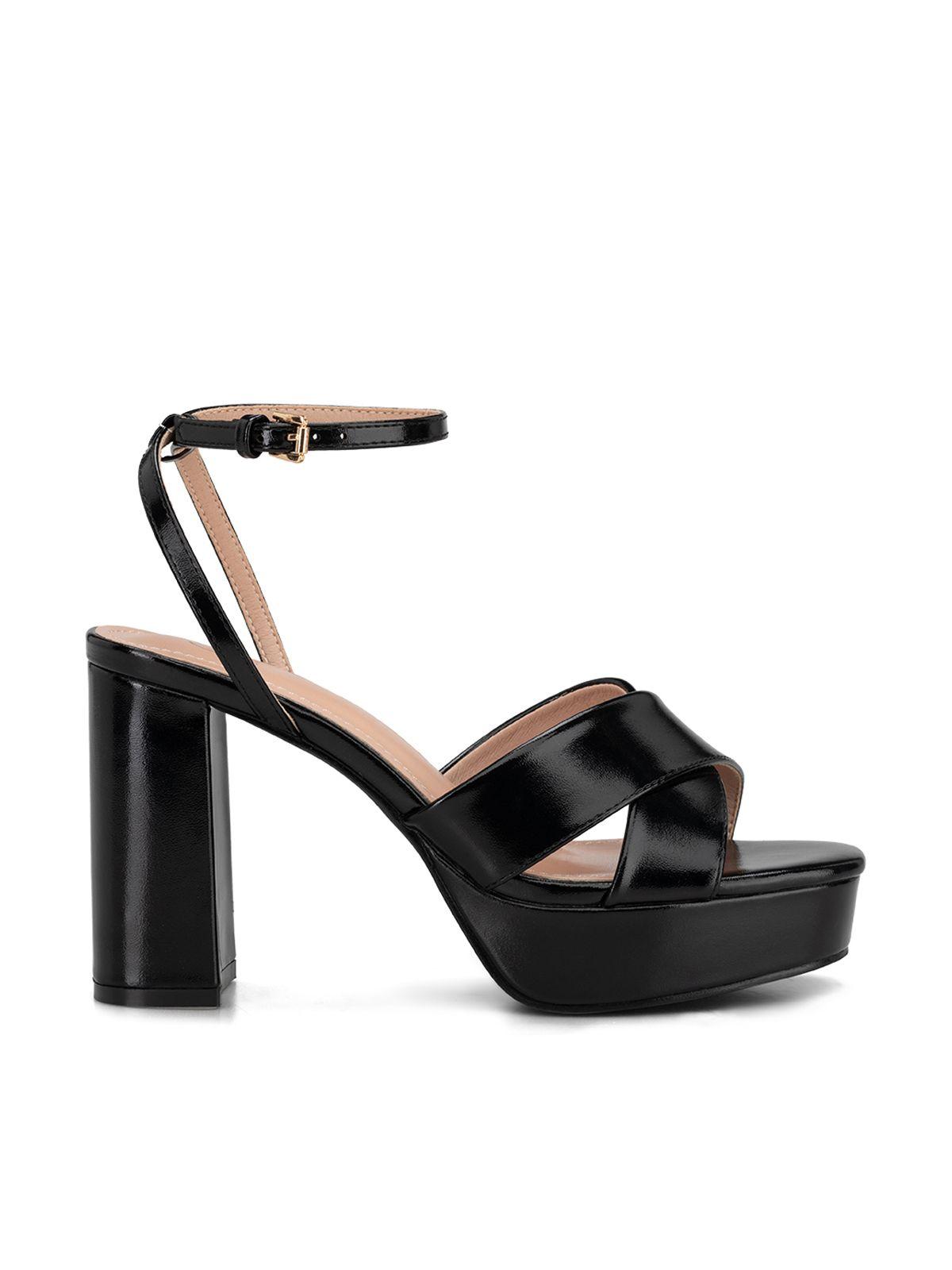 Sandalia Plataforma Negro Fiesta YJ26 Weide-1