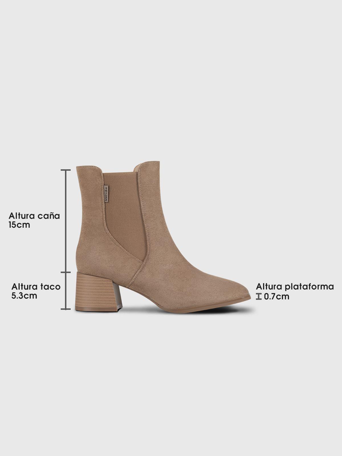 Botin Mujer Laia Caqui Weide-5