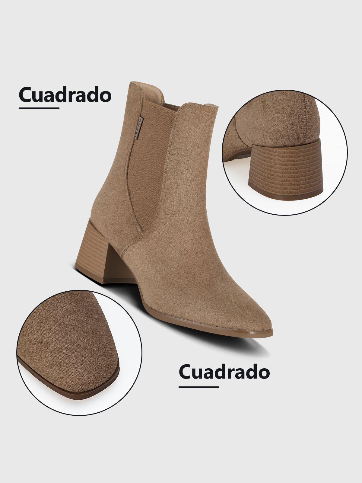 Botin Mujer Laia Caqui Weide-6