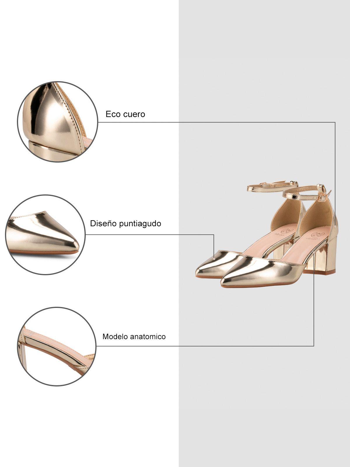 Zapato Clohe Dorado Weide-4