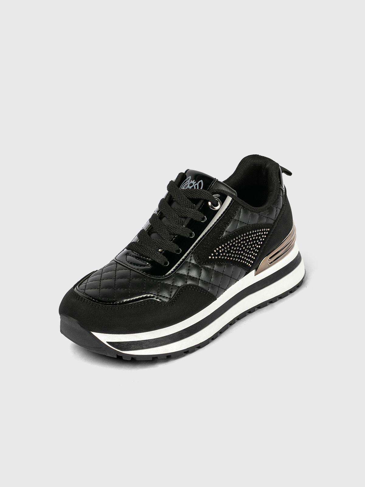 Zapatilla  Mujer Melba Negro Weide-0