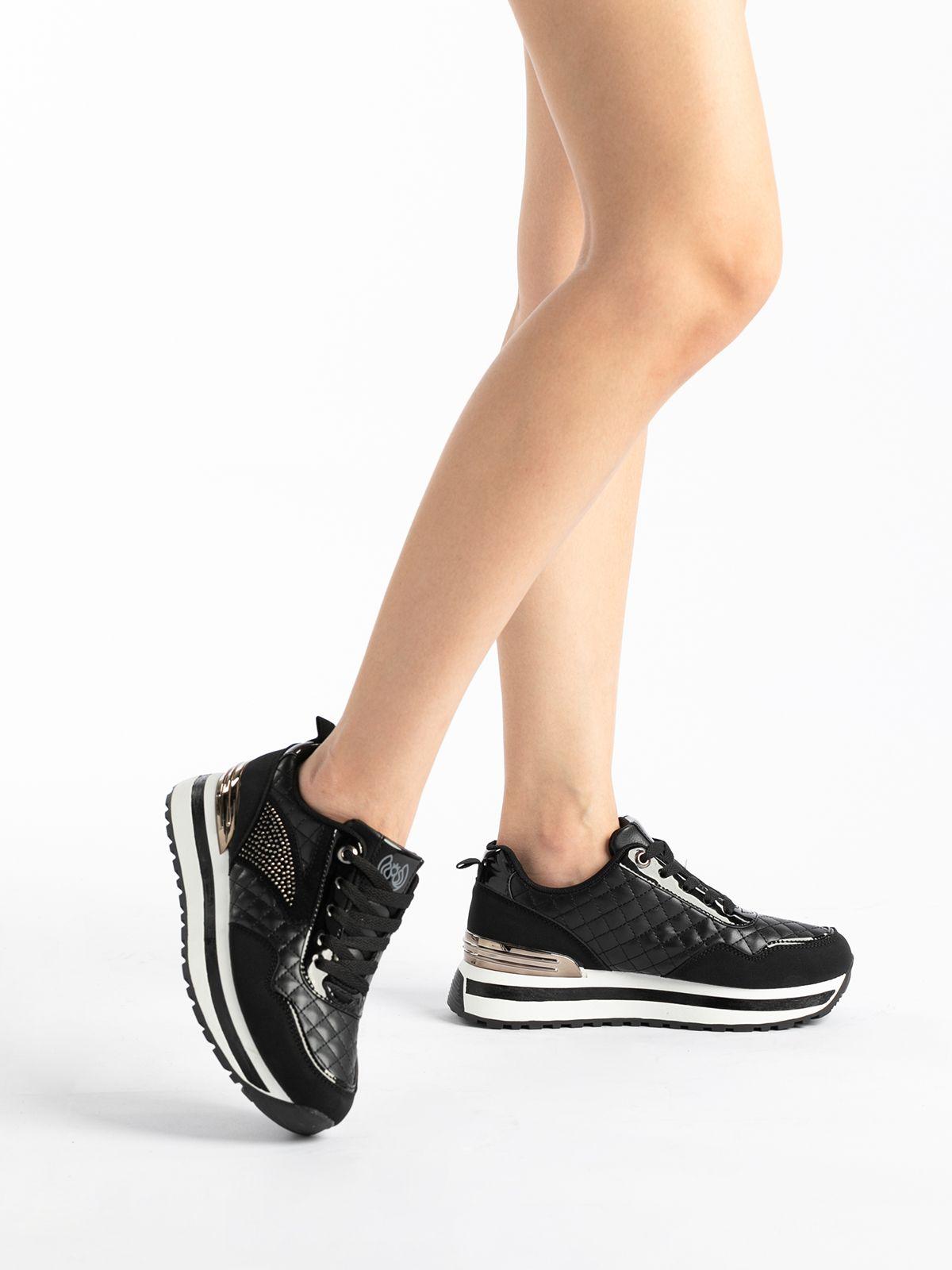 Zapatilla  Mujer Melba Negro Weide-1