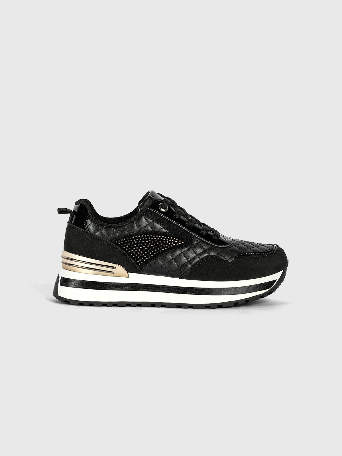 Zapatilla  Mujer Melba Negro Weide-2