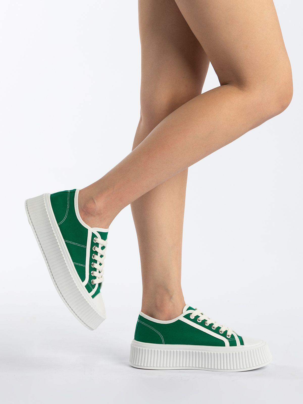 Zapatilla  Mujer Fiorella Verde Weide-1