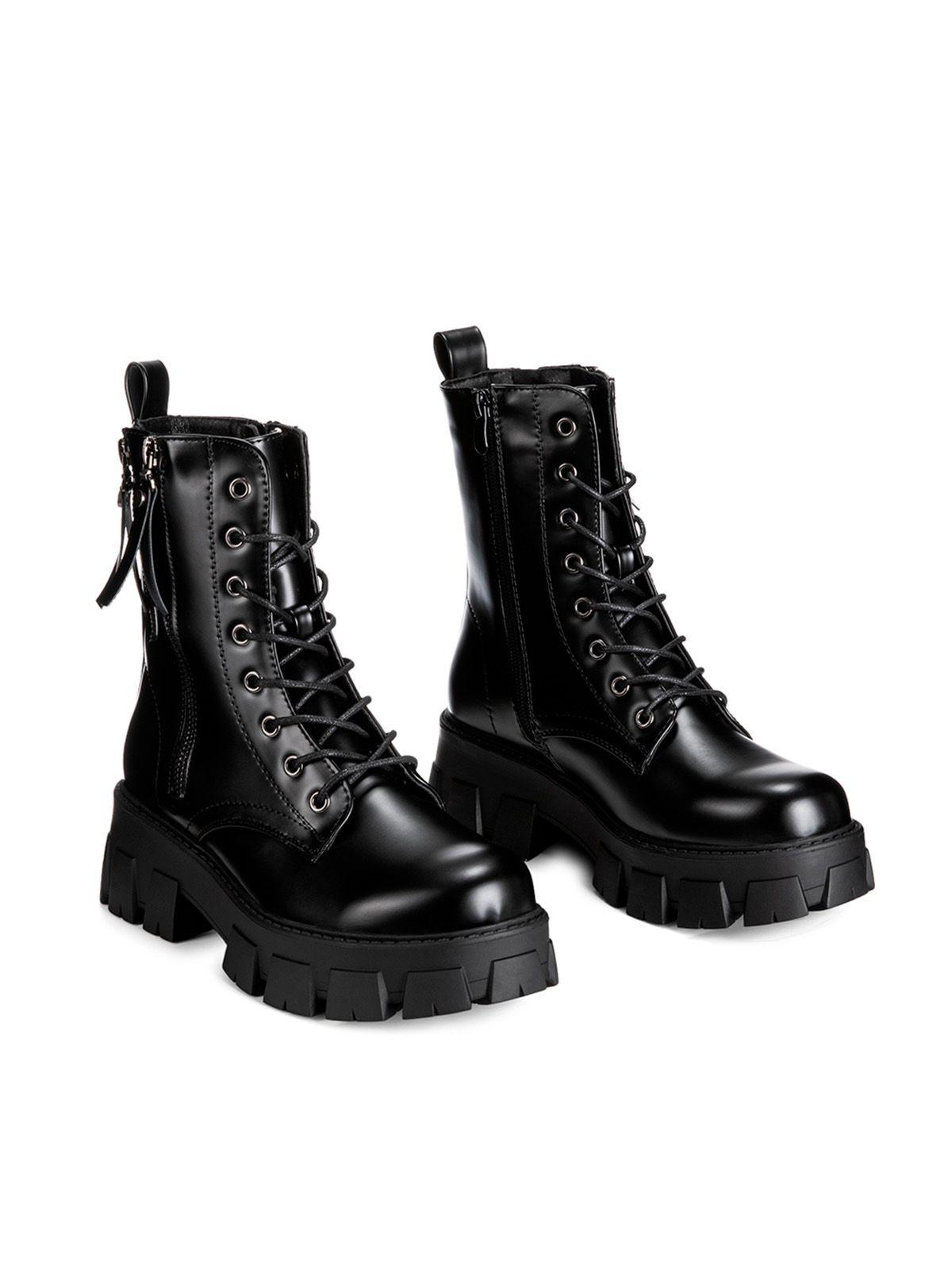 Botin Negro Casual Mujer Weide CZY576-4