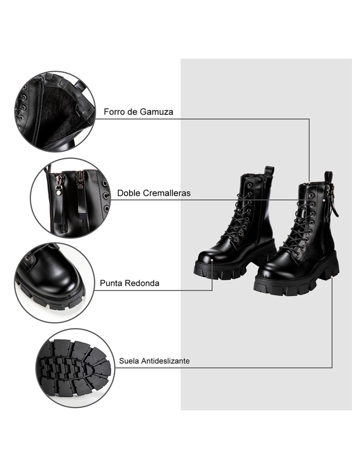 Botin Negro Casual Mujer Weide CZY576-6