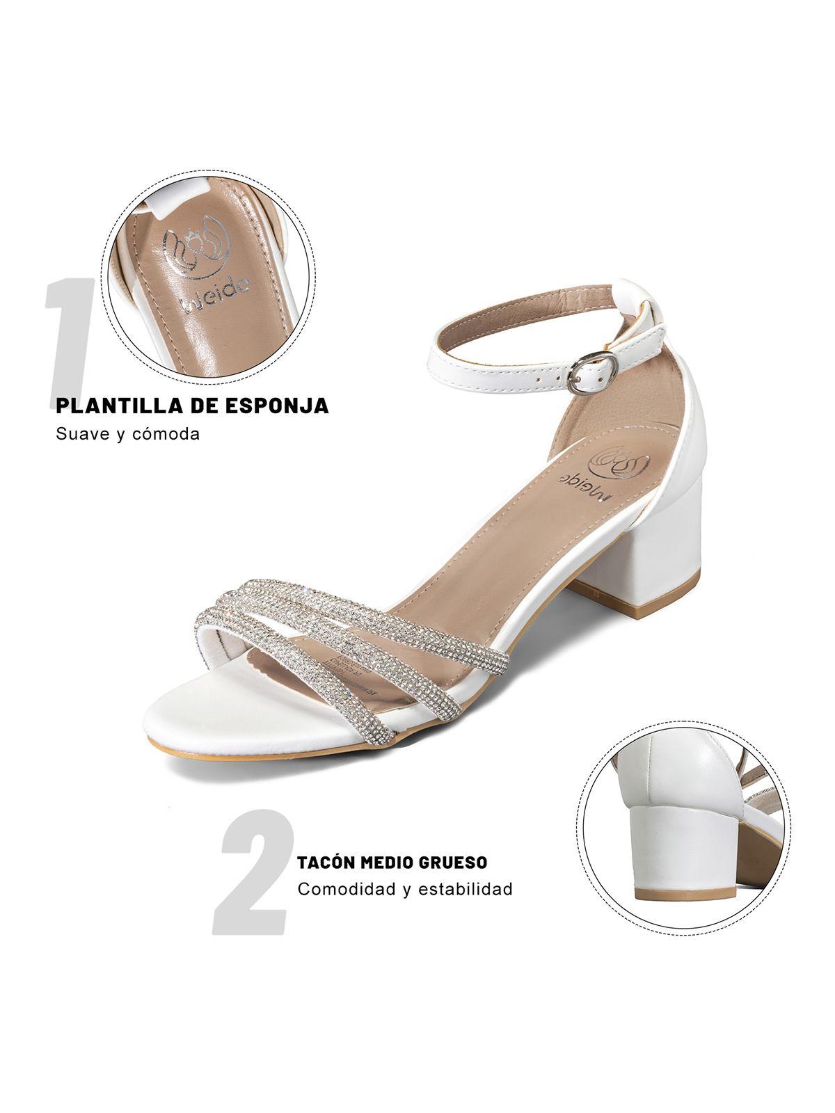 Sandalia Taco Grueso Elegante Moda Mujer Weide GH175-6