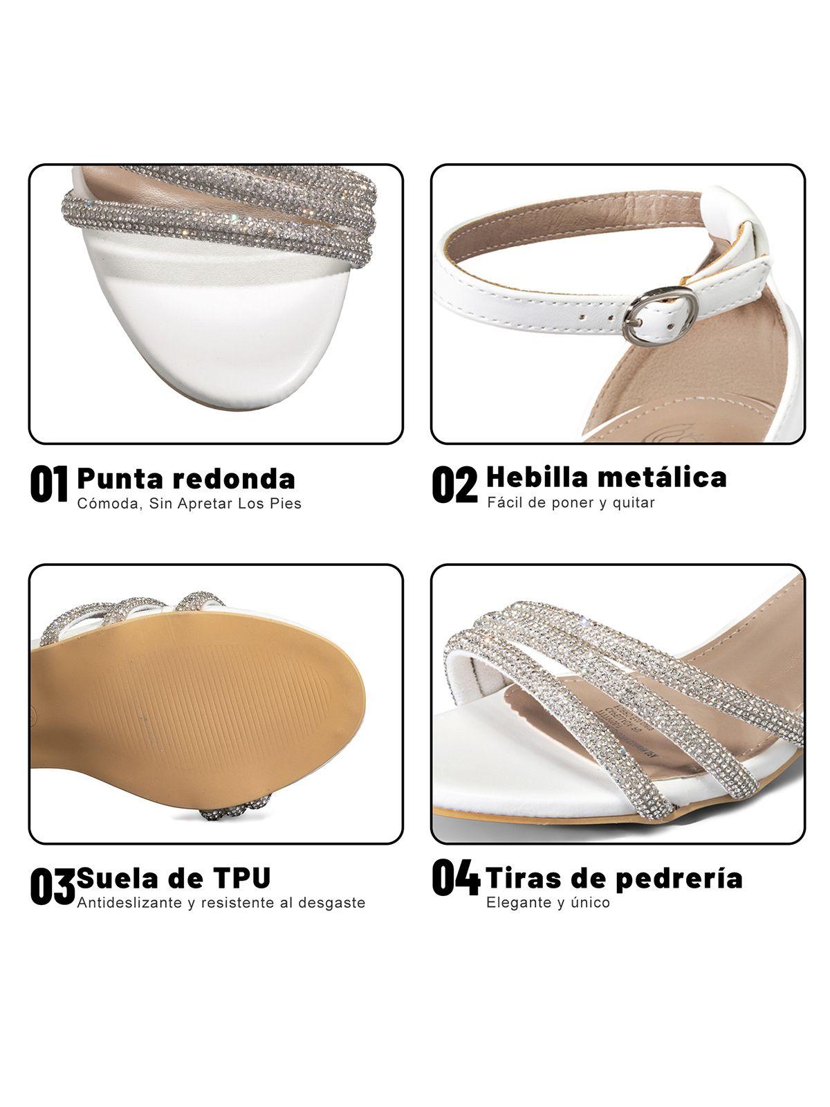 Sandalia Taco Grueso Elegante Moda Mujer Weide GH175-8