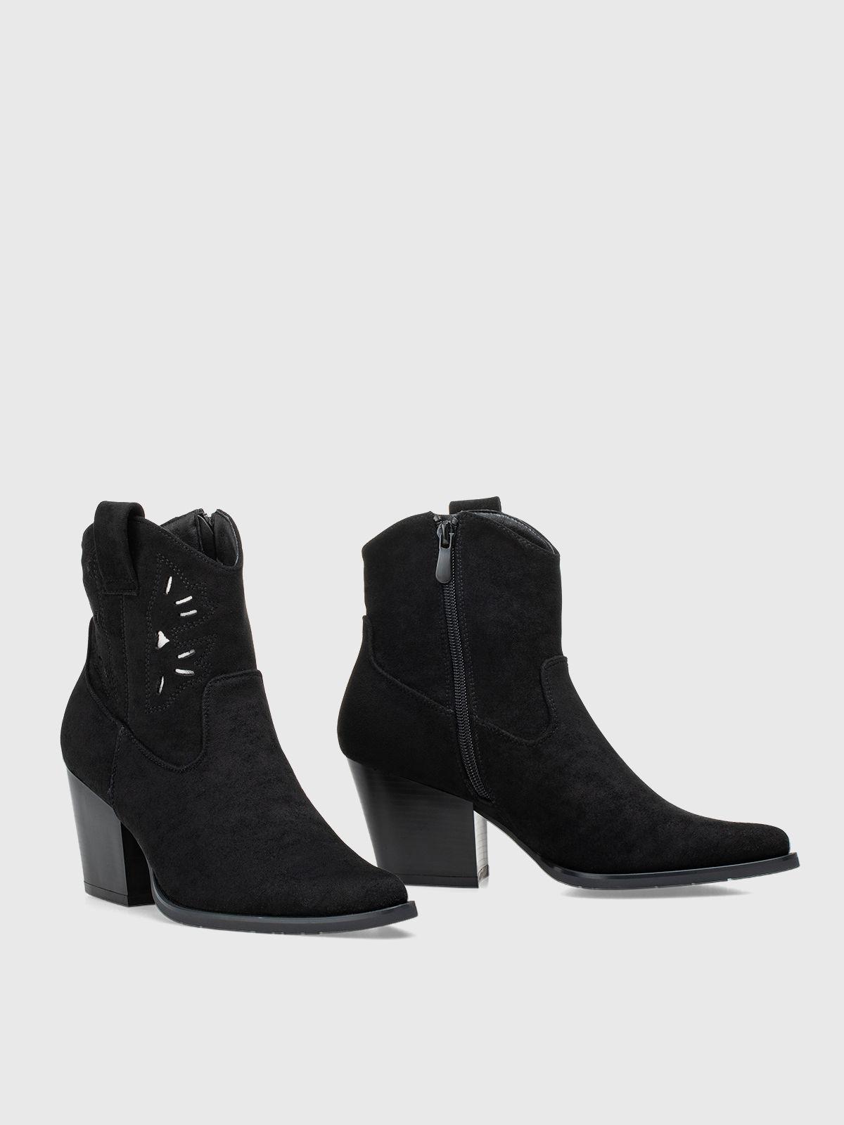 Botin Mujer Cándida Negro Weide-4