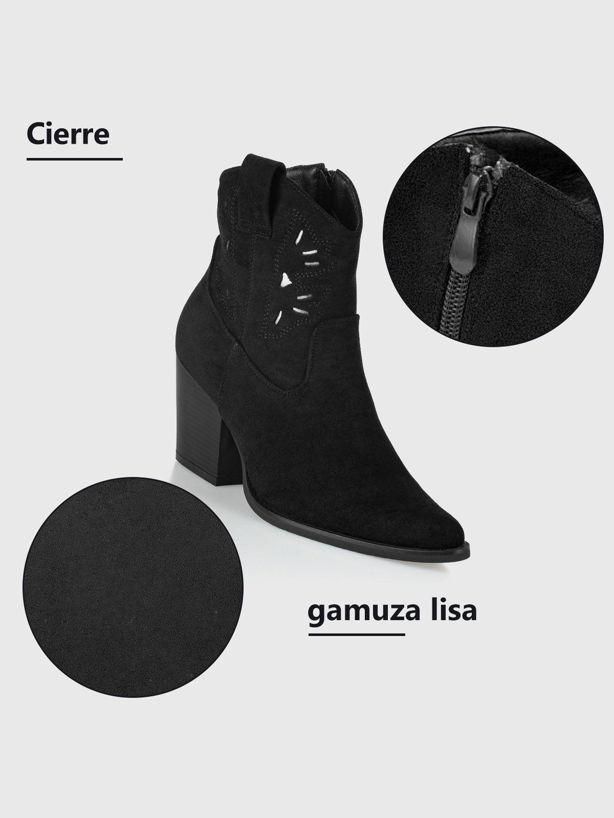 Botin Mujer Cándida Negro Weide-6