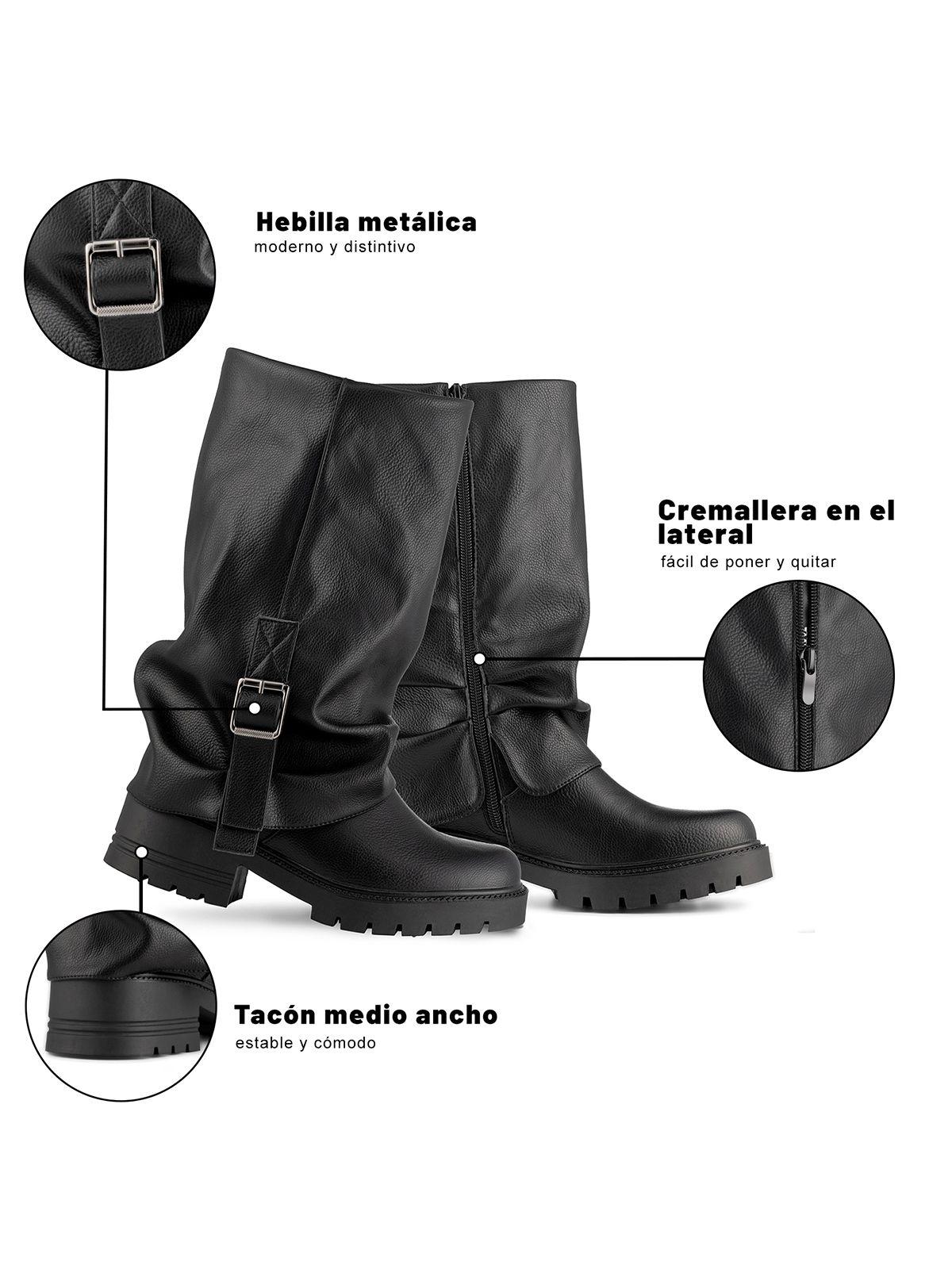 Bota Taco Mujer Casual PU Weide ZS87-7