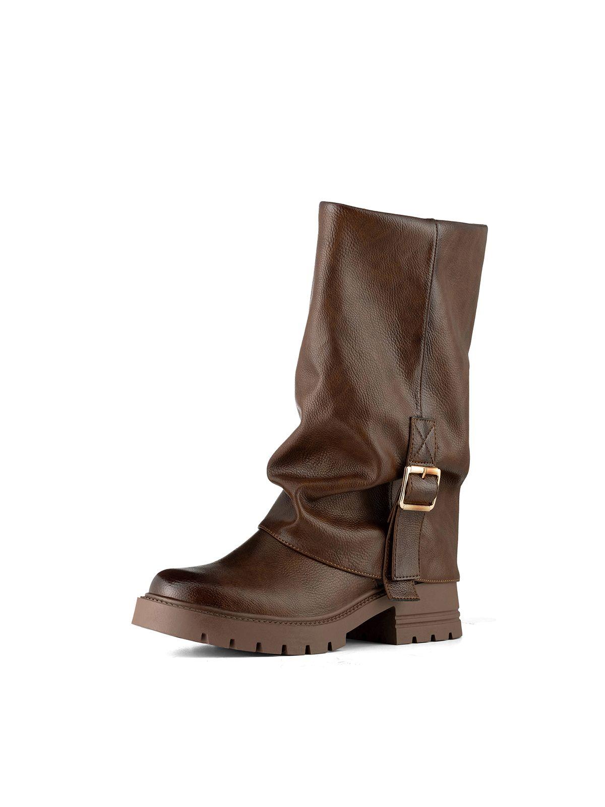 Bota Taco Mujer Casual PU Weide ZS87-0