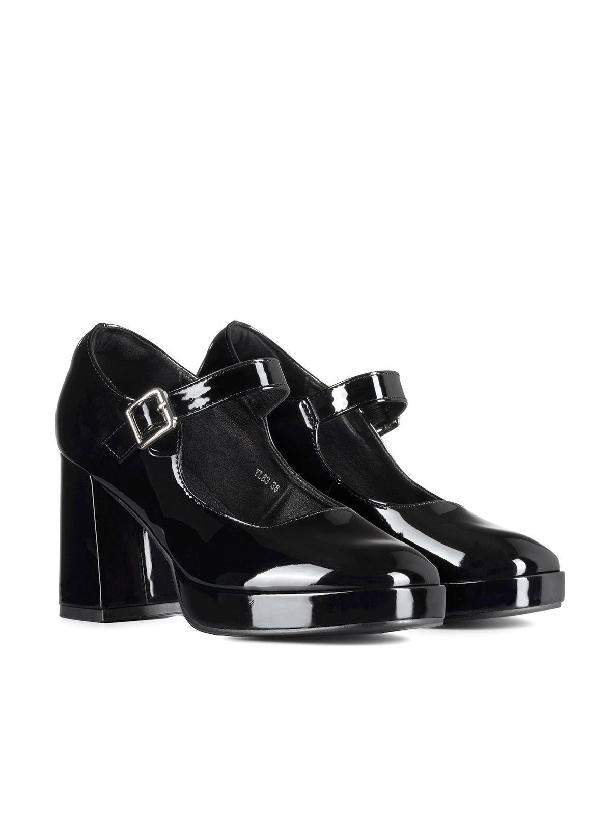 Zapato Mary Jane Tacones Elegante Charol Mujer Weide YL83-2